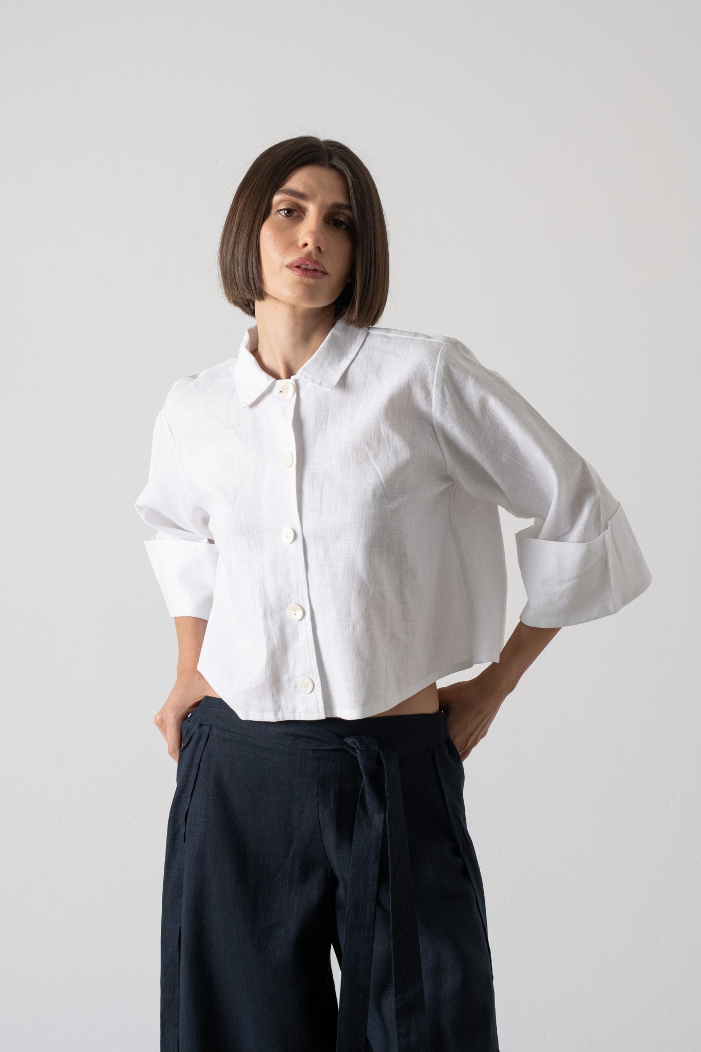 Beja Shirt Jacket White Luxmii