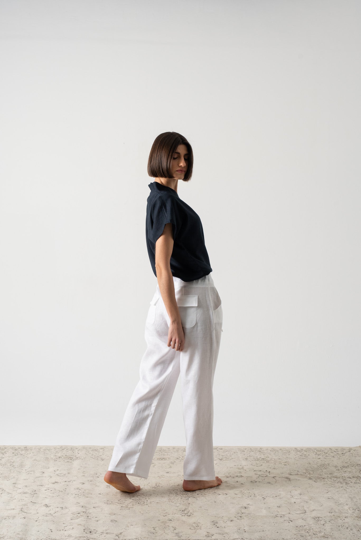 Collo Alto Top Navy Luxmii