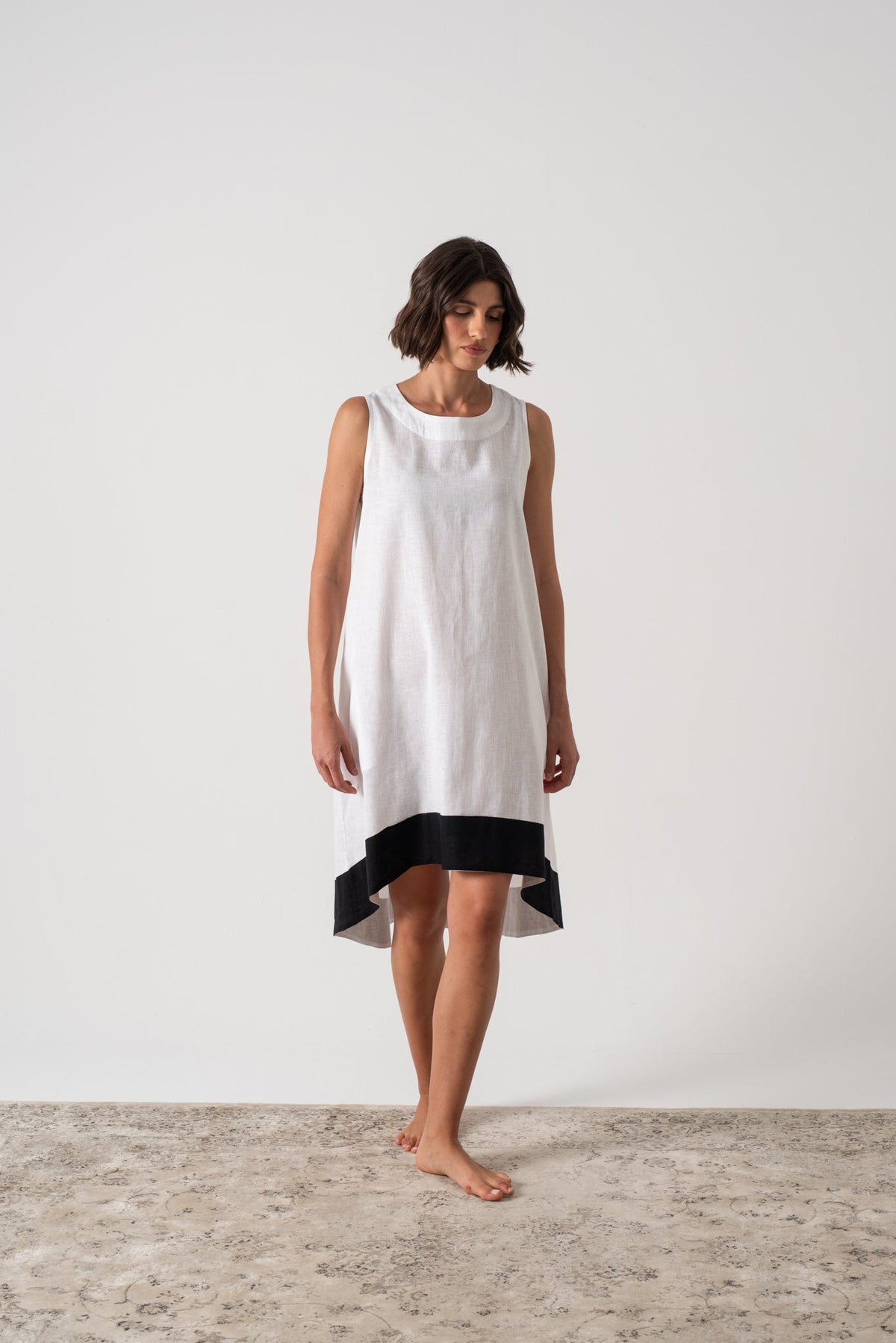 Illya Midi Dress White II Luxmii