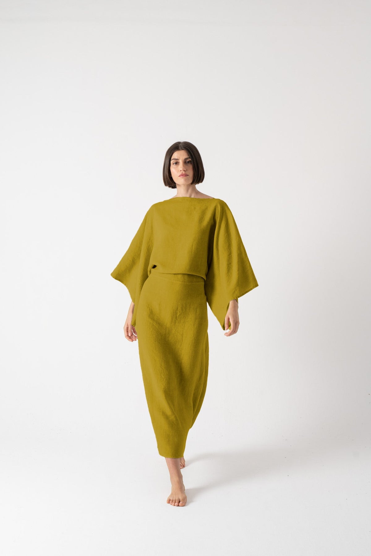 Kimonos Dress Antique Moss Luxmii