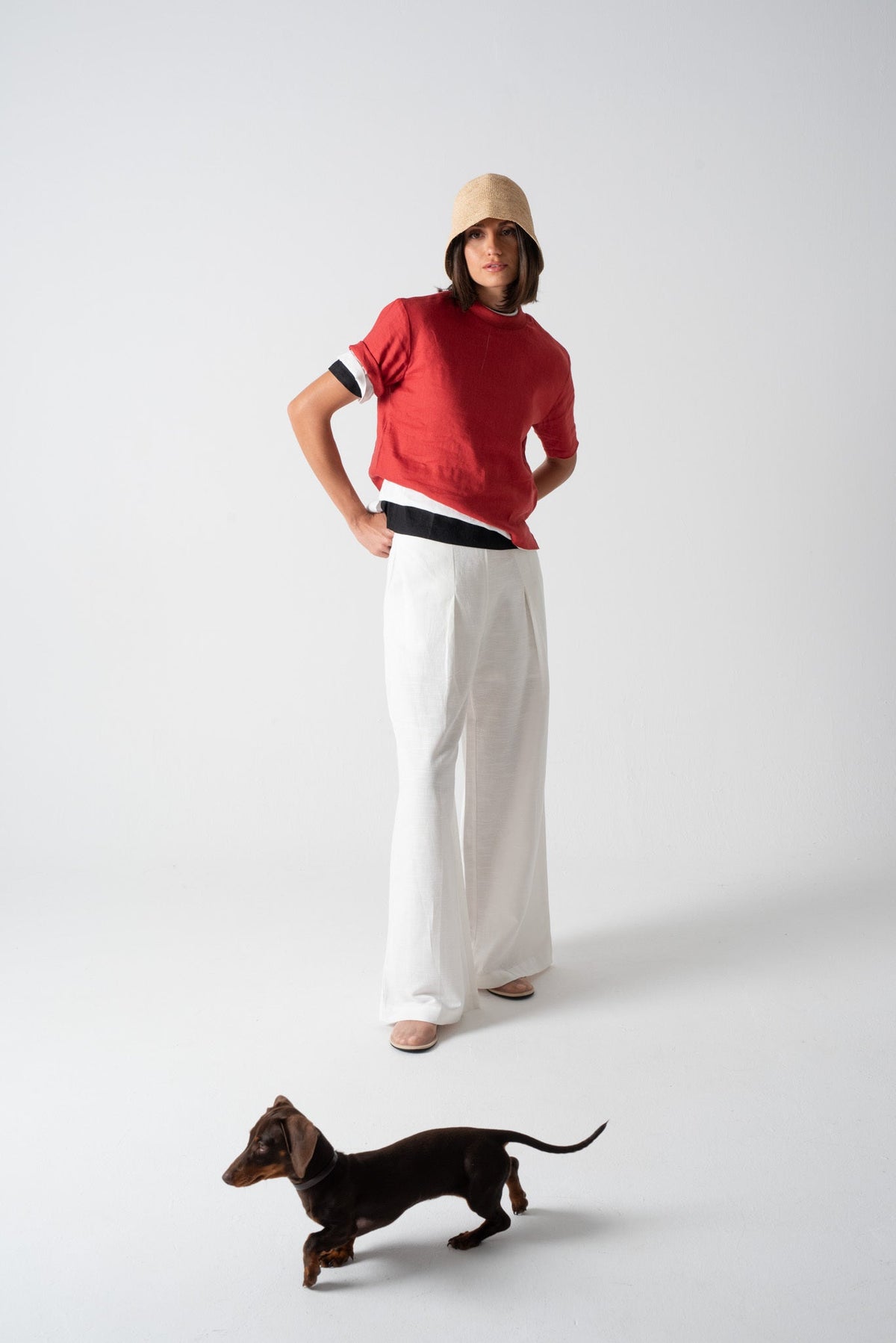 Prima T-Shirt Terracotta Red Luxmii