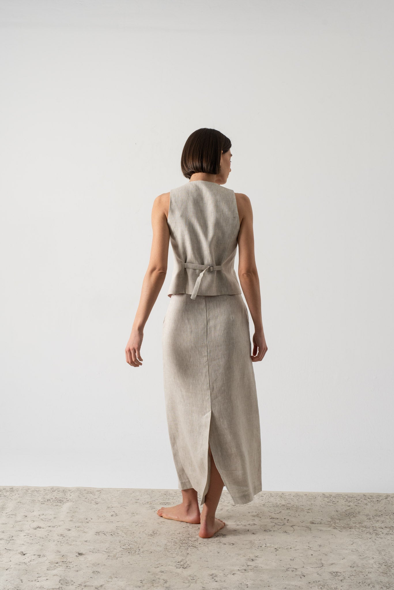 Rhea Skirt Royal Natural Luxmii