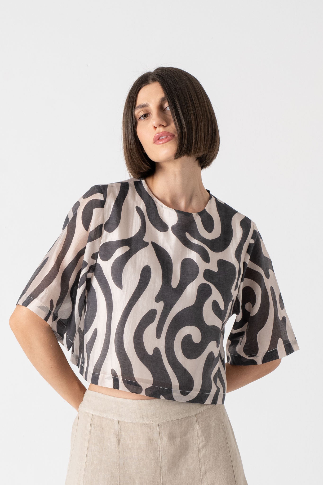 Stella Top in Savannah Print Luxmii