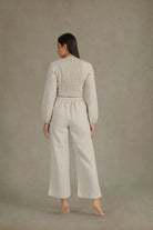 Agio Linen Top Natural Beige Luxmii