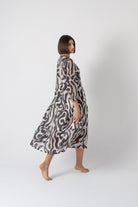 Altea Midi Dress in Savannah Print Luxmii