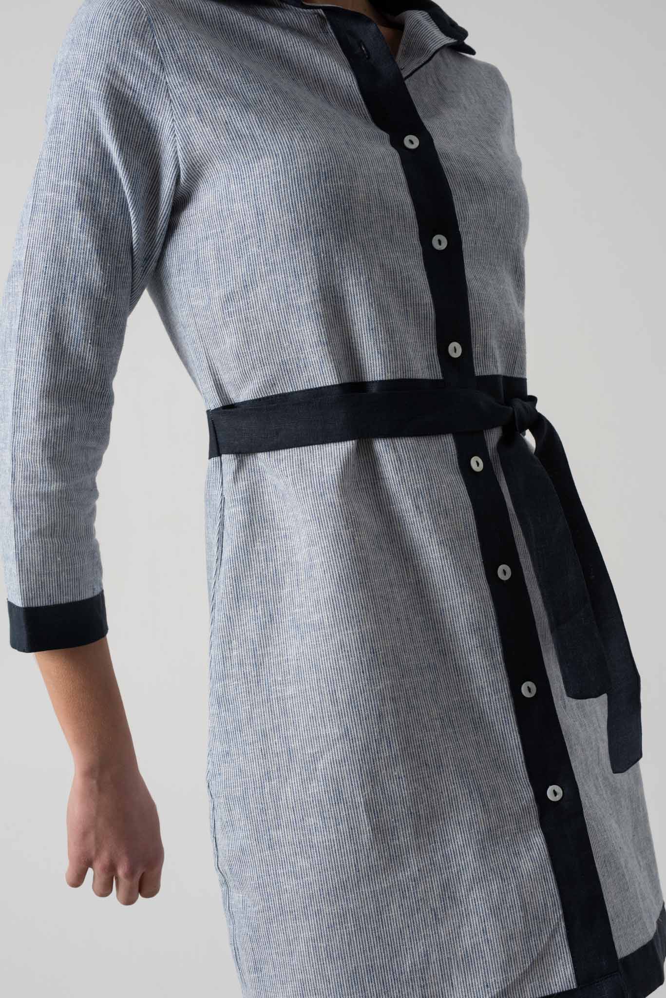 Aris Dress French Stripe Luxmii