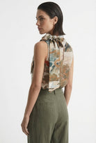 Axel Tie Top Minhwa Print Luxmii