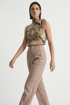 Axel Tie Top in Minhwa Print Luxmii