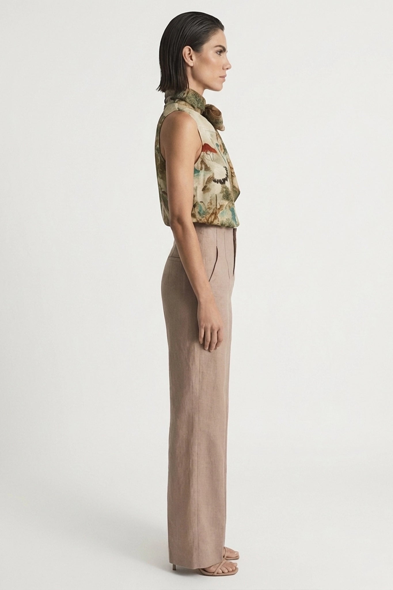 Axel Tie Top in Minhwa Print Luxmii