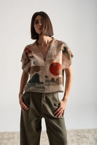 Collo Alto Top Minhwa Print Vol. II Luxmii