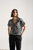 Collo Alto Top Najeon Print Vol. II Luxmii