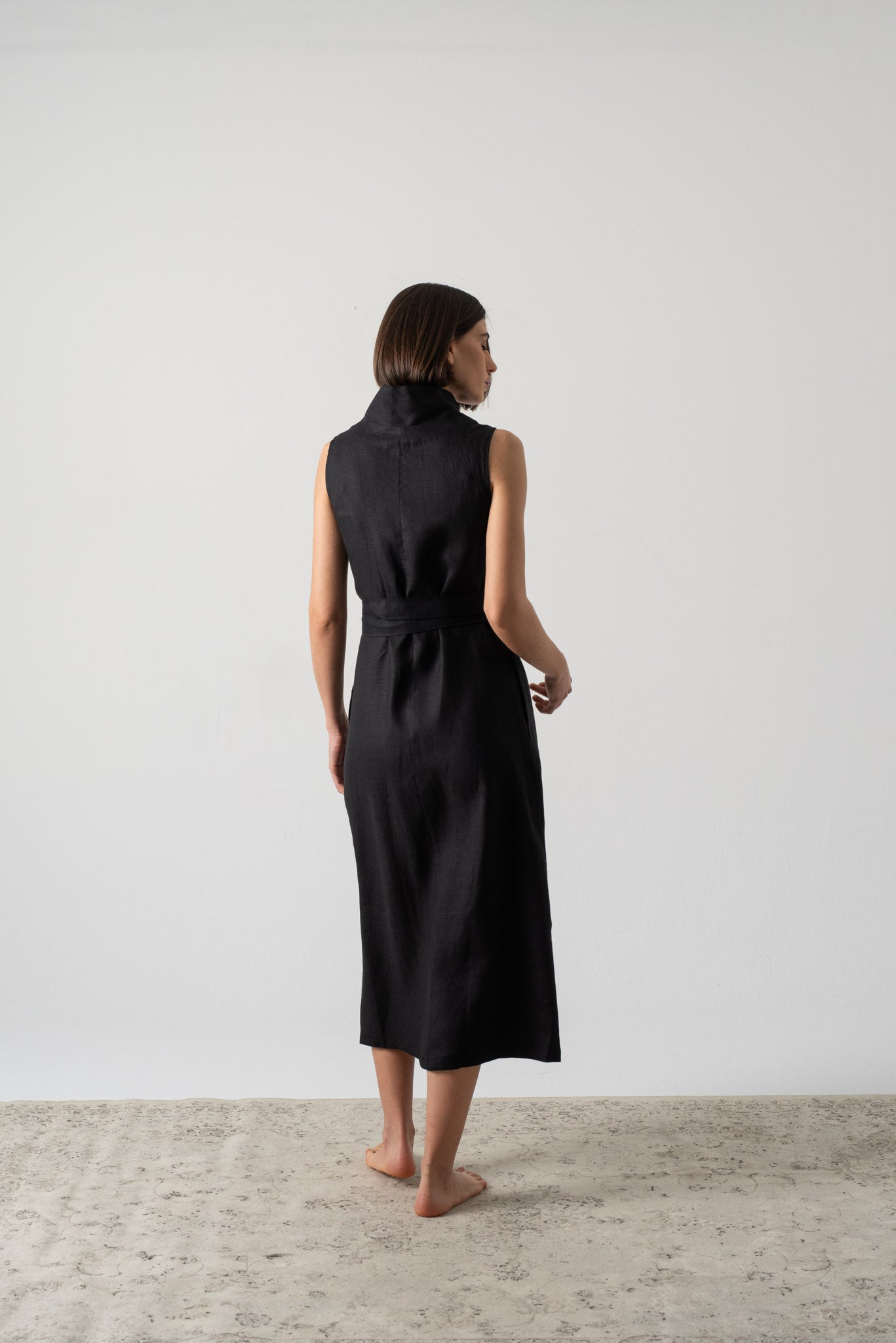 Cora Wrap Dress Black Luxmii