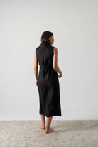 Cora Wrap Dress Black Luxmii