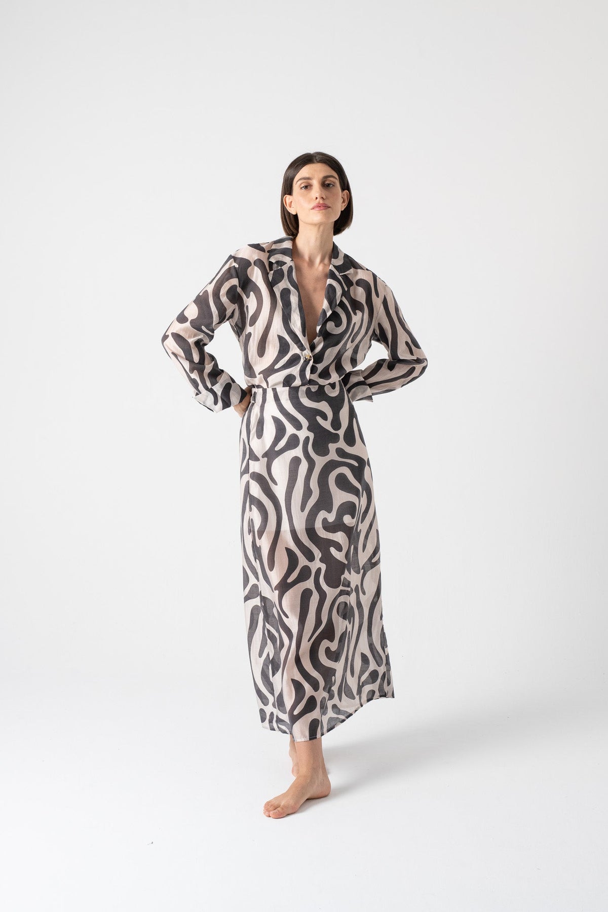 Delta Shirt Savannah Print Luxmii