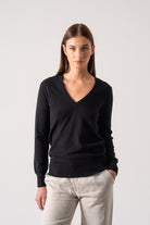 Essenza V-Neck Cashmere Sweater Navy (Copy) Luxmii