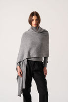 Fluire Cashmere Wrap Mélange Grey Luxmii