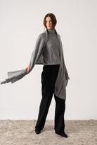 Fluire Cashmere Wrap Mélange Grey Luxmii