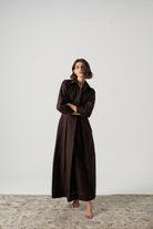 Halvar Maxi Dress Brown Espresso Luxmii