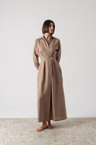 Halvar Maxi Dress Mocha-Taupe Luxmii