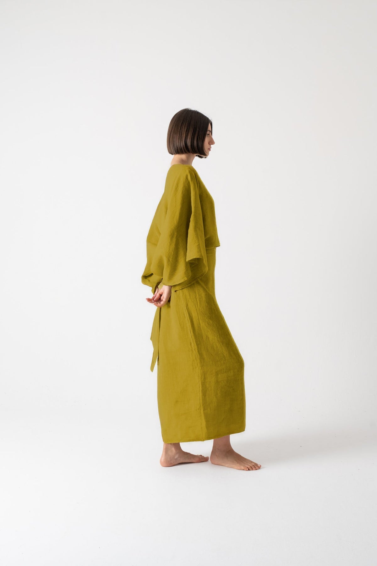 Kimonos Dress Antique Moss Luxmii