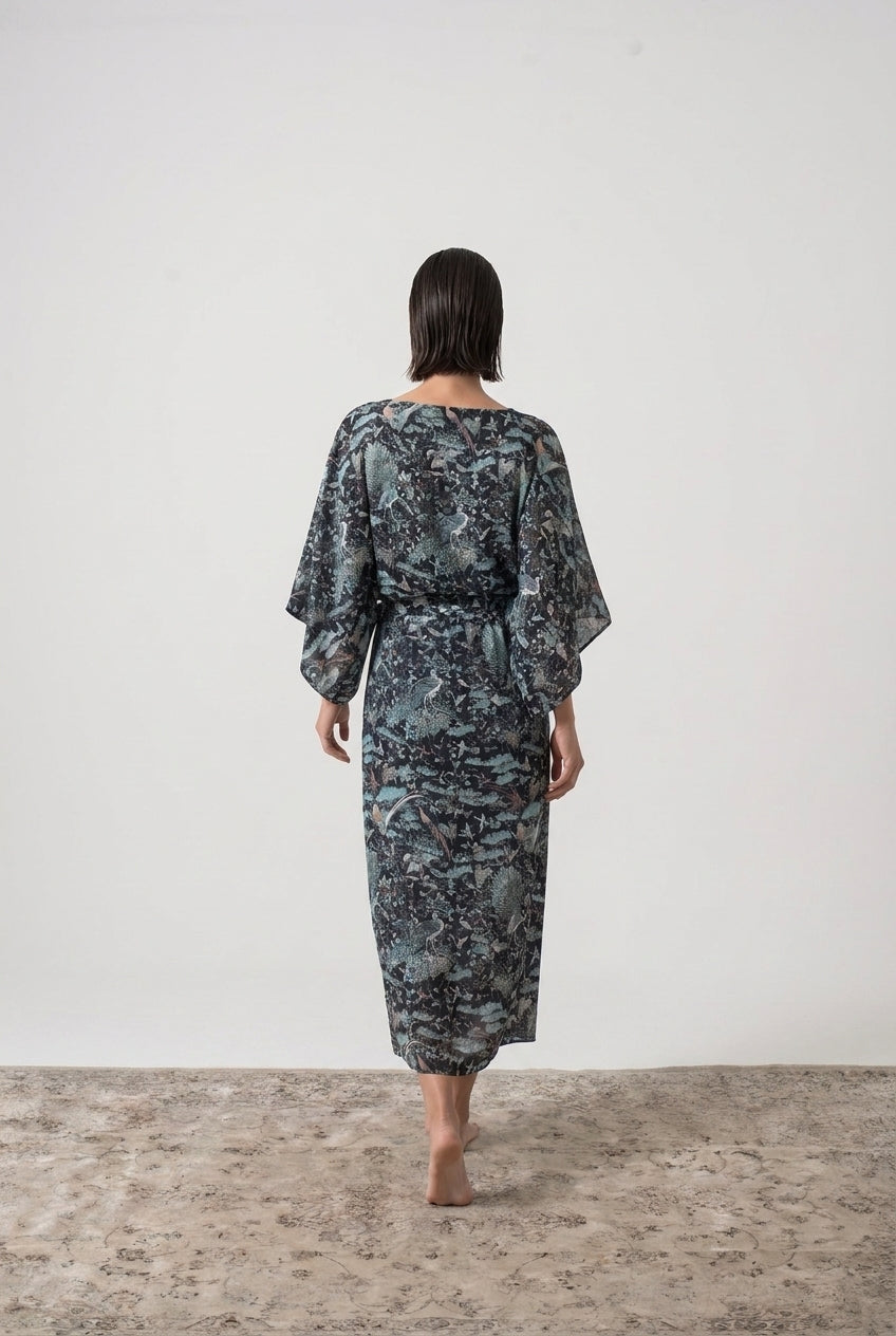 Kimonos Dress Najeon Print Luxmii