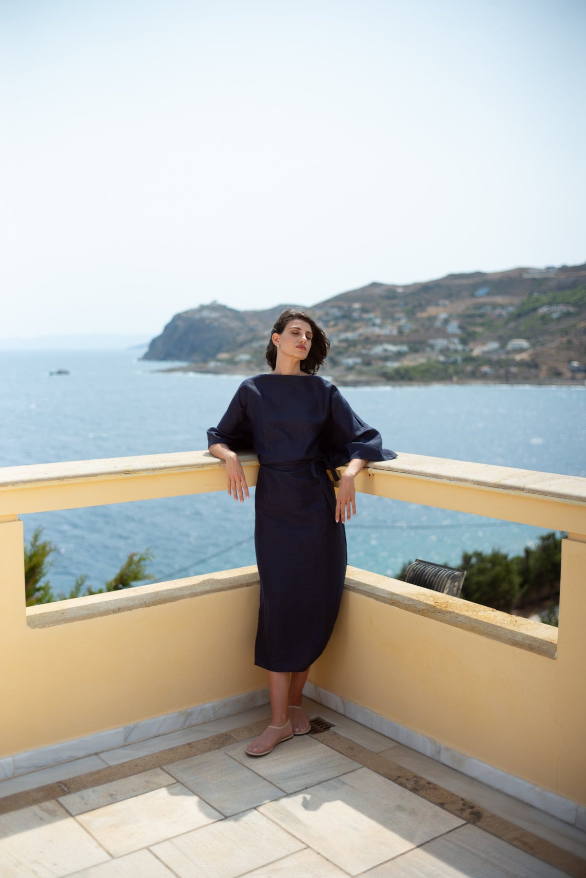 Kimonos Dress Navy Luxmii