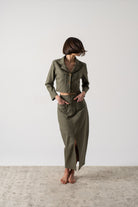 Lior Skirt Khaki Luxmii