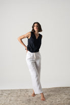 Matheo Linen Pant White Luxmii