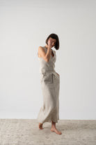 Rhea Skirt Royal Natural Luxmii