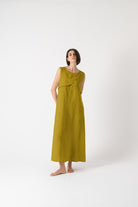 Ruthé Slip Dress Antique Moss Luxmii
