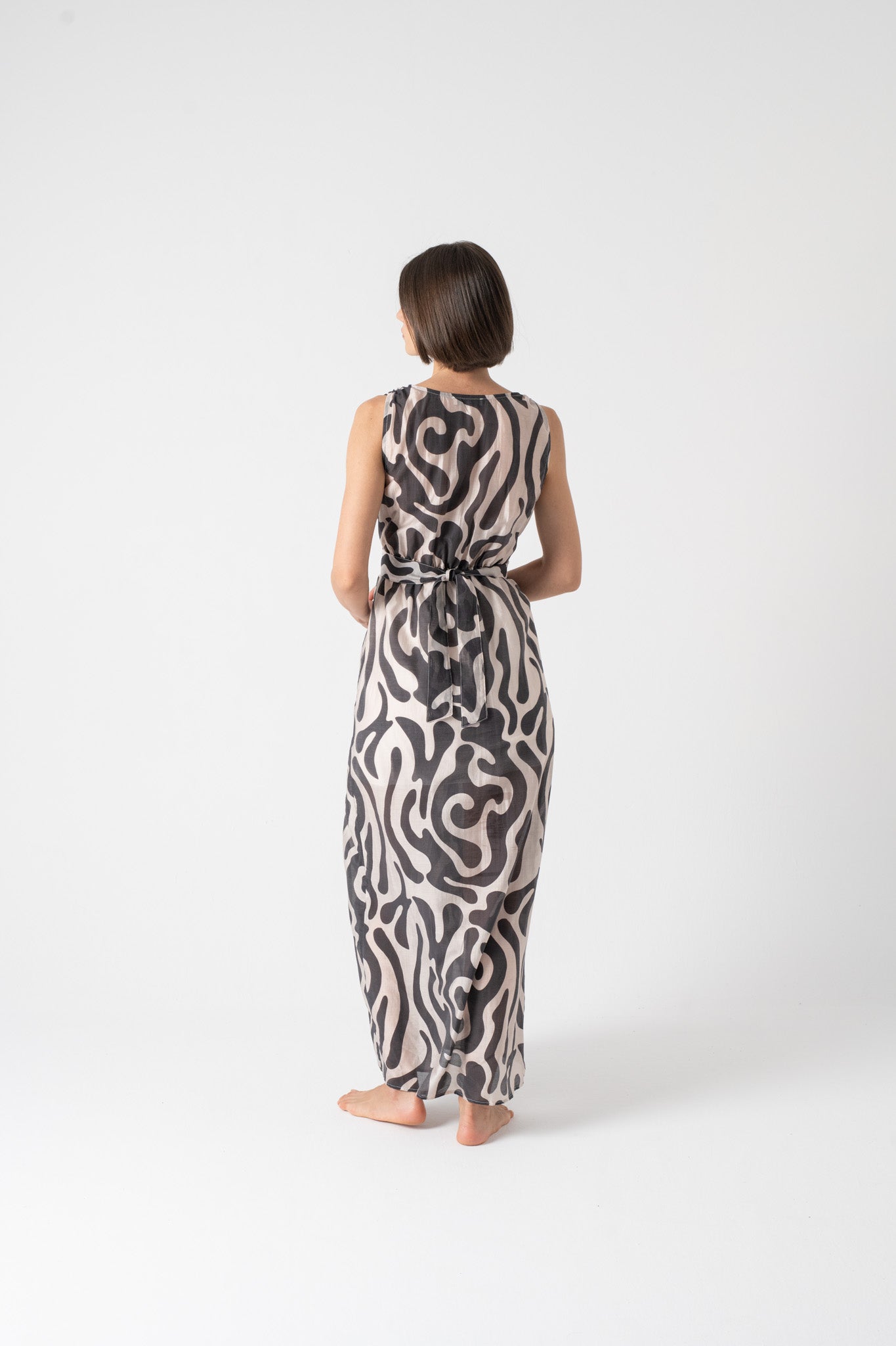 Serpente Wrap Dress in Savannah Print Luxmii