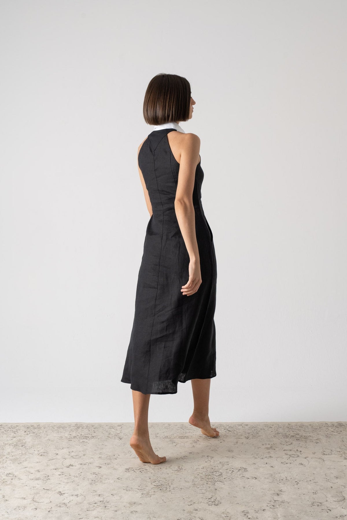 Tuxedo Dress Black Luxmii