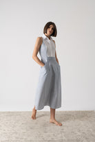 Tuxedo Dress French Stripe Luxmii