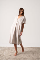 Vacanza Linen Kaftan Natural Luxmii