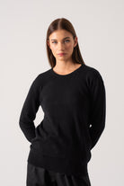 Velare Crewneck Cashmere Sweater Black Luxmii