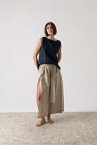 Zakai Wrap Pant Oatmeal Luxmii